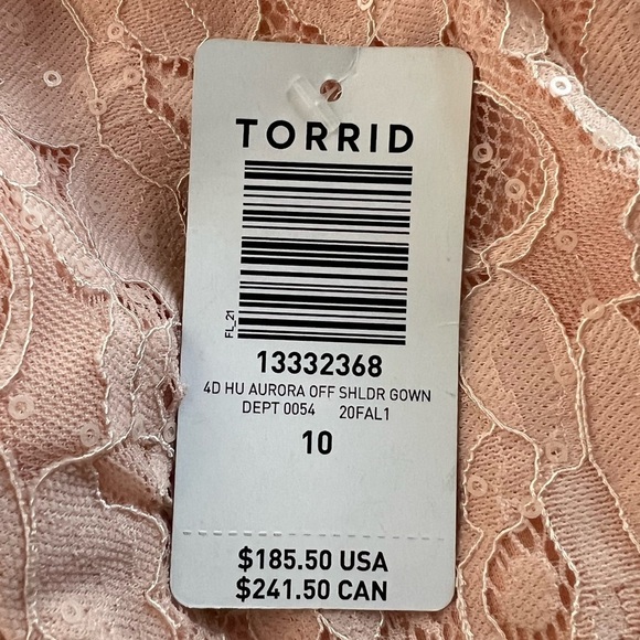 Torrid Disney Sleeping Beauty Aurora Special Occasion Gown Size 10 NEW - Picture 13 of 16